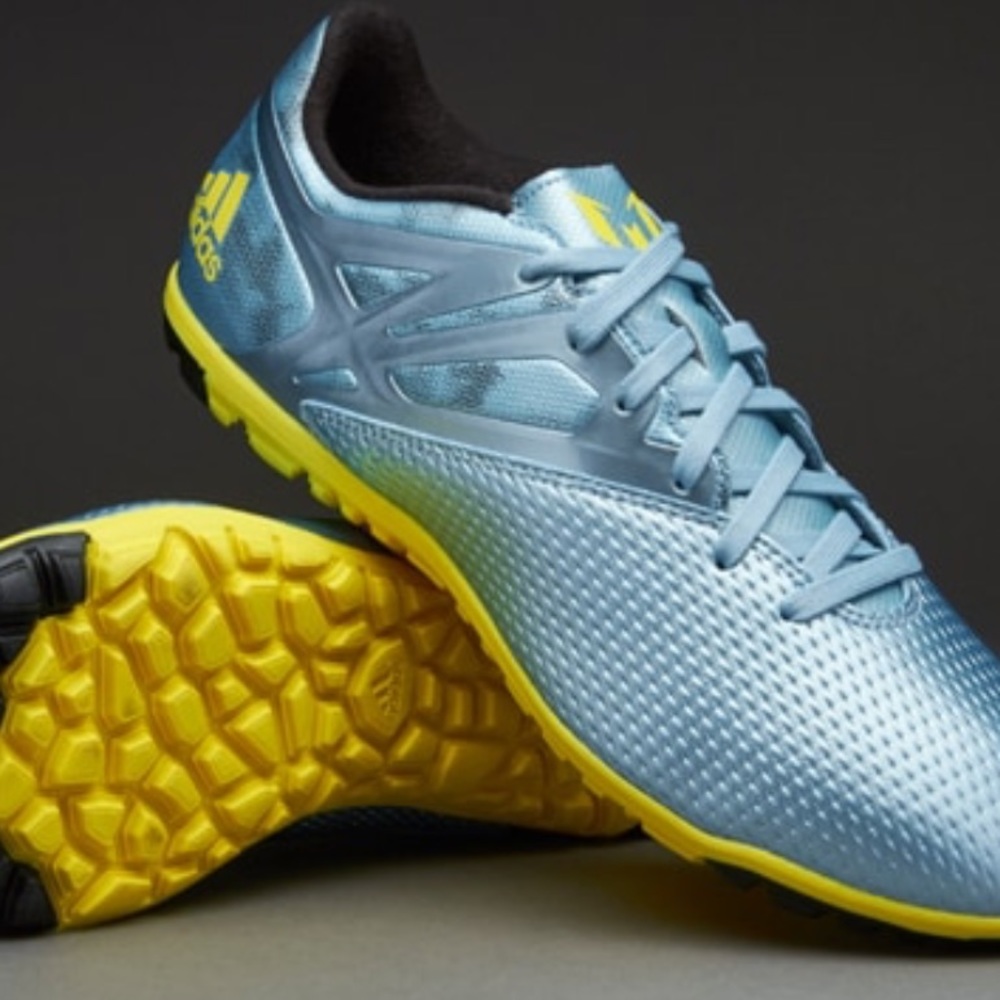 Adidas Messi Edition Trainers - Ice Blue/Yellow